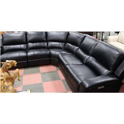 NEW LEATHERETTE ELECTRIC RECLINING SECTIONAL ON