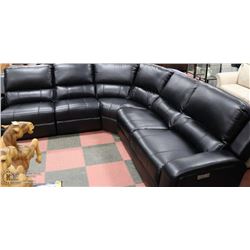 NEW LEATHERETTE ELECTRIC RECLINING SECTIONAL ON