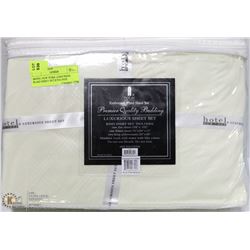 HOTEL NEW YORK ,EMBOSSED PLAID SHEET SET,KING SIZE