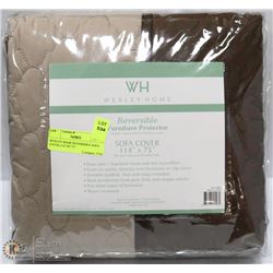 WEXLEY HOME REVERSIBLE SOFA COVER,114" BY 75"