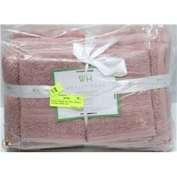 WEXLEY HOME 6PC 100% COMBED COTTON TOWEL SET