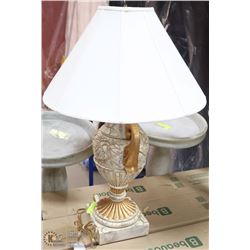 GREECIAN URN TRI-LIGHT TABLE LAMP -