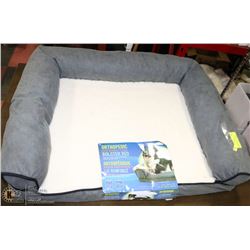 MEDIUM ORTHOPEDIC HIGH DENSITY FOAM PET BED,GREY
