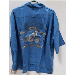 TOMMY BAHAMA 100% SILK EMBROIDERED SHIRT SZ XXL