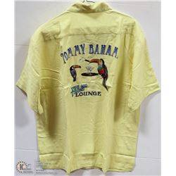 TOMMY BAHAMA 100% SILK EMBROIDERED SHIRT SZ XL