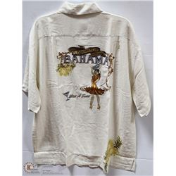 TOMMY BAHAMA 100% SILK EMBROIDERED SHIRT SZ XL