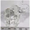 Image 1 : CRYSTAL ELEPHANT 5" X 5" WITH CASE