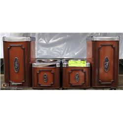 VINTAGE CANISTER SET - NEVER USED
