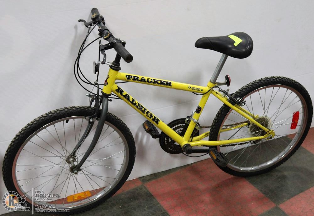 RALEIGH TRACKER BIKE YELLOW 24