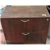 Image 1 : WOOD LATERAL FILING CABINET 2 DRAWER
