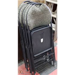FIVE FOLD AWAY CHAIRS