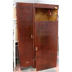 45"X22"X74"H WOOD ARMOIRE