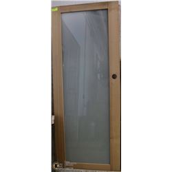 INTERIOR DOOR  30" X 76" WITH GLASS INSERT