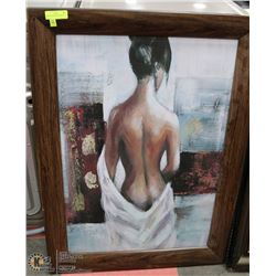 DRAPED NUDE FRAMED PRINT 30 X 42