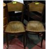 Image 1 : SET OF 2 ANTIQUE FISCHEL BENT WOOD CAFE CHAIRS -