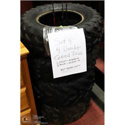 SET OF 4 DUNLOP QUAD TIRES - 2 FRONT