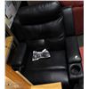 Image 1 : BLACK LEATHERETTE ELECTRIC RECLINING SOFA CHAIR