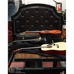 QUEEN SIZE BLACK SNAKESKIN STYLE BEDFRAME