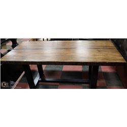 RUSTIC STYLE RECTANGULAR KITCHEN TABLE
