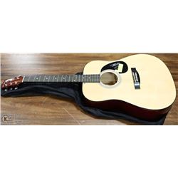 GLEN BURTON ACOUSTIC GUITAR BLONDE W/ SOFT CASE