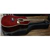 Image 1 : RED GK ACOUSTIC GUITAR W/ CARDBOARD CASE