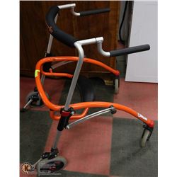 ORANGE ALL ALUMINUM WALKER