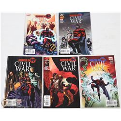 FULL SET OF "HOUSE OF M" COMIC BOOKS