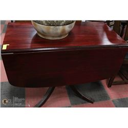 CHERRY WOOD COLOR DROP LEAF TABLE