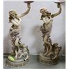 Image 1 : SET OF 2 CERAMIC STATUETTE LAMPS - NEED RE-WIRING