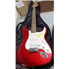 Image 1 : RED FENDER SQUIRE ELECTRIC GUITAR W/ SOFT CASE