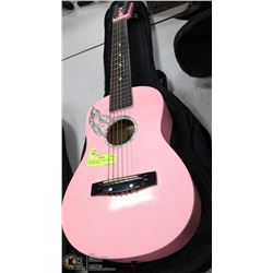 PINK FIRST ACT 1/2 SIZE ACOUSTIC GUITAR W/ SOFT