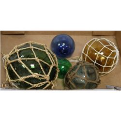 HAND BLOWN FISHNET BUOYS
