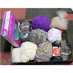 EXTRA LARGE FLAT OF YARN & WOOL