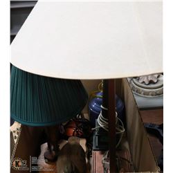 BOX OF LAMPS, WOOD DUCK & ASST