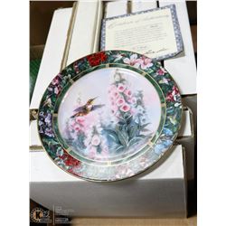 LOT OF 8 LENA LIU HAND PAINTED COLLECTOR PLATES -