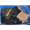 Image 1 : LARGE TOTE OF TOOL BELTS, BACK BELTS & POUCHES