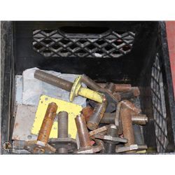 BOX FULL OF FOUNDATION BOLTS