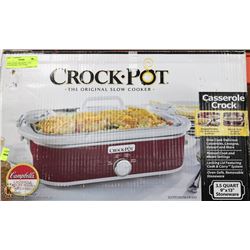 NEW IN BOX CROCKPOT 3.5QT STONEWARE, 4 SETTINGS