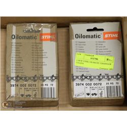 2 NEW STIHL OILMATIC CHAINSAW CHAINS