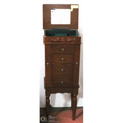 JEWELRY ARMOIRE 13 X 9 X 34