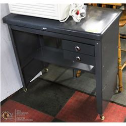 VINTAGE INDUSTRIAL DESK GRAY OFFICE,