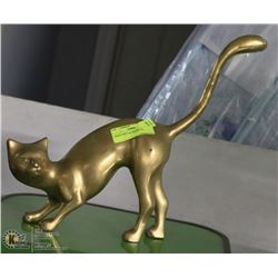 LARGE VINTAGE BRASS CAT
