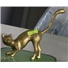 Image 1 : LARGE VINTAGE BRASS CAT