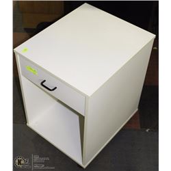 1 DRAWER ROLLING WHITE STAND