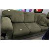 Image 1 : GREEN SOFT FABRIC SOFA WITH CUSHIONS