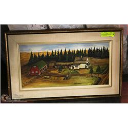 FRAMED ORIGINAL OIL ON CANVAS BY D PARENTEAU