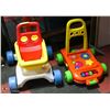 Image 1 : 2 BABY WALKERS INCL SHOPPING CART AND ACTIVITY