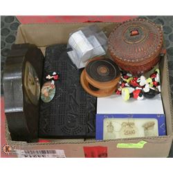 FLAT OF COLLECTIBLES INCL CRIB BOARD MADE IN