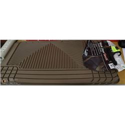 WEATHER TECH ALL WEATHER RUBBER CAR MATS BROWN