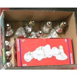 BOX W/18 - 50 WATT HALOGEN LIGHTS